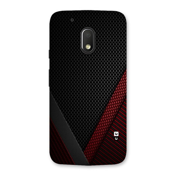 Classy Black Red Design Back Case for Moto G4 Play