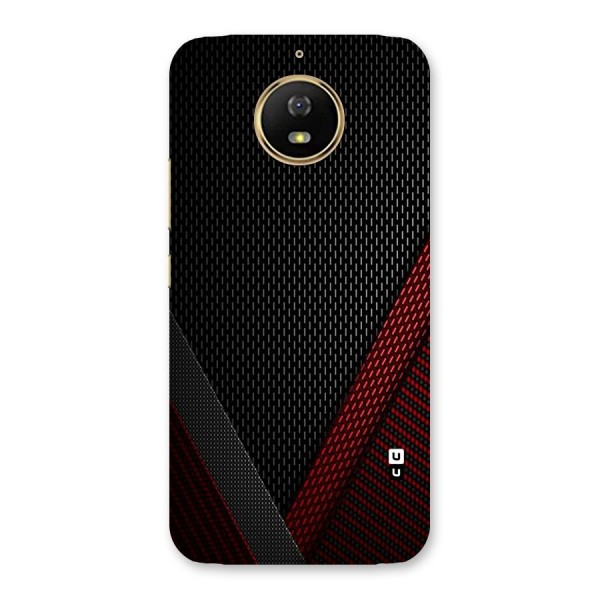 Classy Black Red Design Back Case for Moto G5s