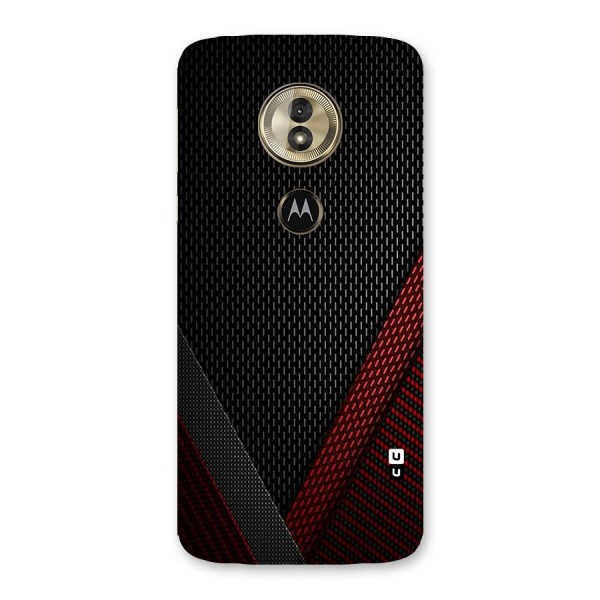Classy Black Red Design Back Case for Moto G6 Play