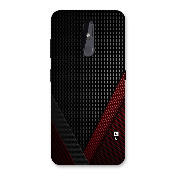 Classy Black Red Design Back Case for Nokia 3.2