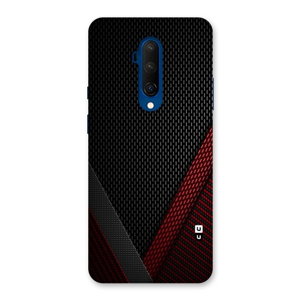 Classy Black Red Design Back Case for OnePlus 7T Pro