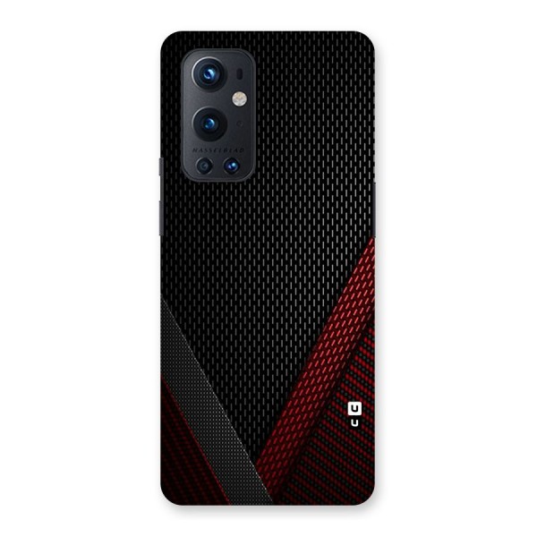 Classy Black Red Design Back Case for OnePlus 9 Pro