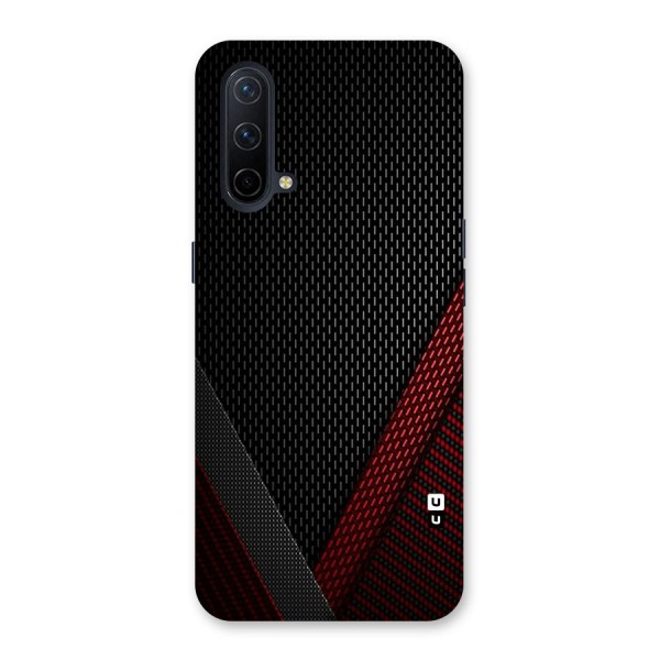 Classy Black Red Design Back Case for OnePlus Nord CE 5G
