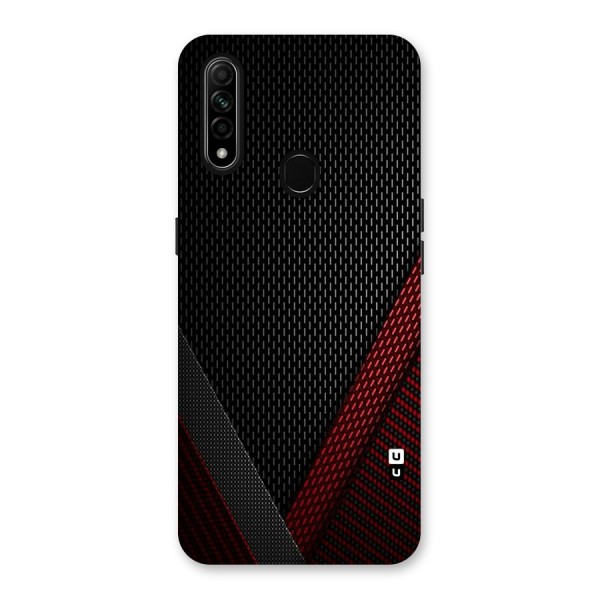 Classy Black Red Design Back Case for Oppo A31