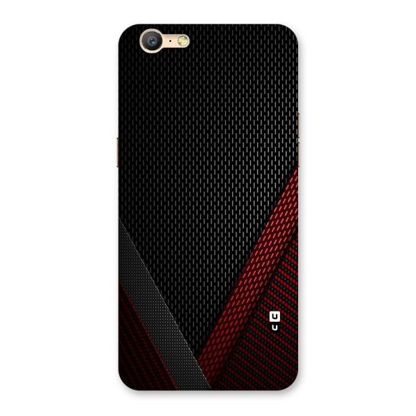 Classy Black Red Design Back Case for Oppo A39