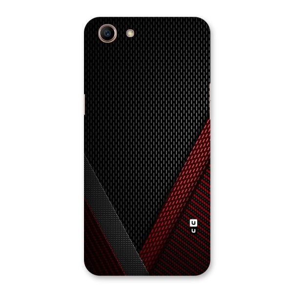 Classy Black Red Design Back Case for Oppo A83 (2018)