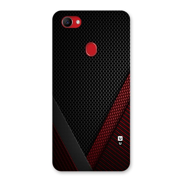 Classy Black Red Design Back Case for Oppo F7