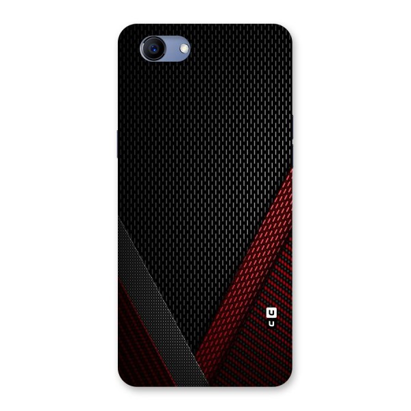 Classy Black Red Design Back Case for Oppo Realme 1