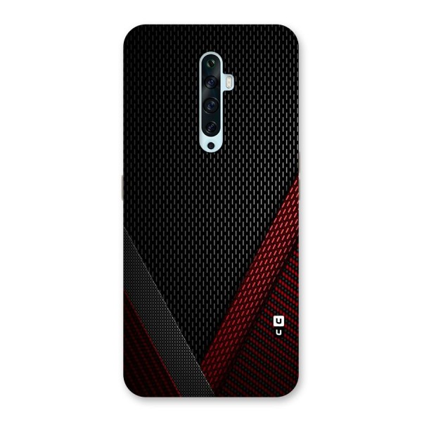 Classy Black Red Design Back Case for Oppo Reno2 Z