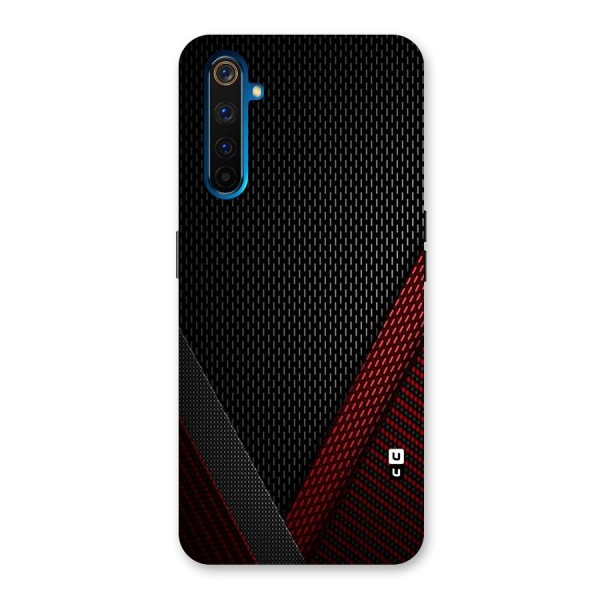 Classy Black Red Design Back Case for Realme 6 Pro