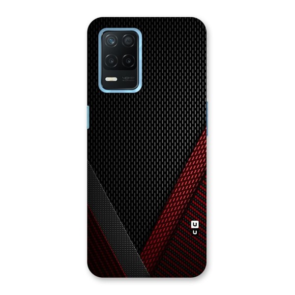 Classy Black Red Design Back Case for Realme 8 5G