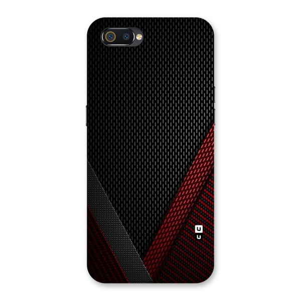 Classy Black Red Design Back Case for Realme C2