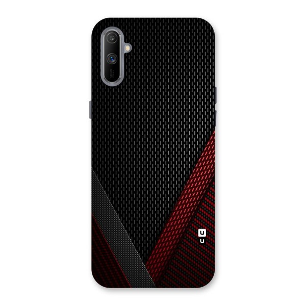 Classy Black Red Design Back Case for Realme C3