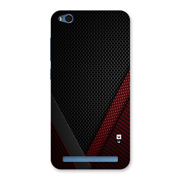 Classy Black Red Design Back Case for Redmi 5A