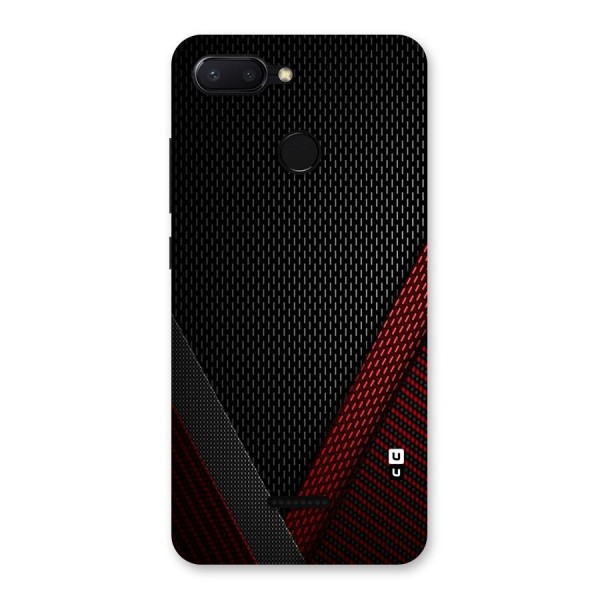 Classy Black Red Design Back Case for Redmi 6