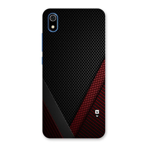 Classy Black Red Design Back Case for Redmi 7A