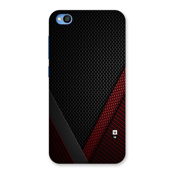 Classy Black Red Design Back Case for Redmi Go