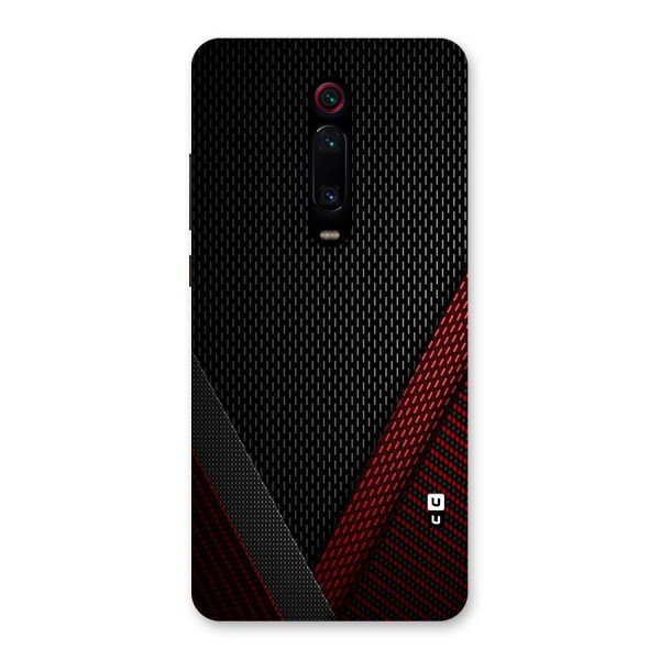 Classy Black Red Design Back Case for Redmi K20