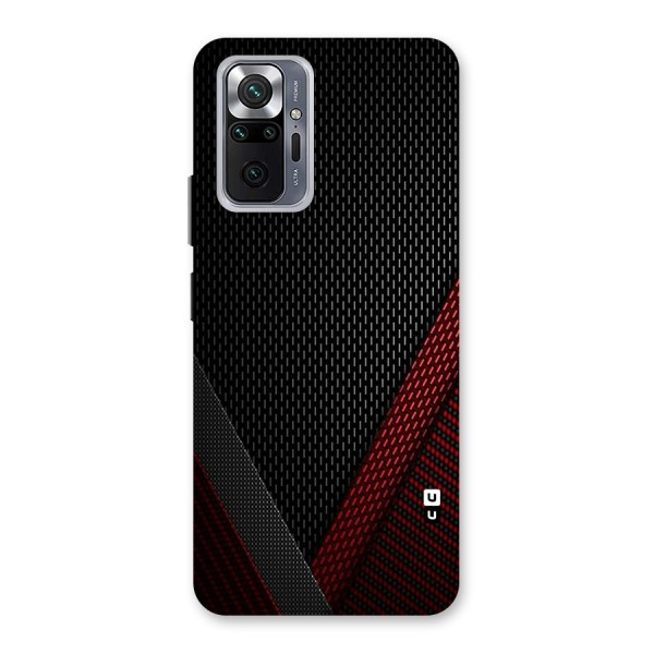 Classy Black Red Design Back Case for Redmi Note 10 Pro