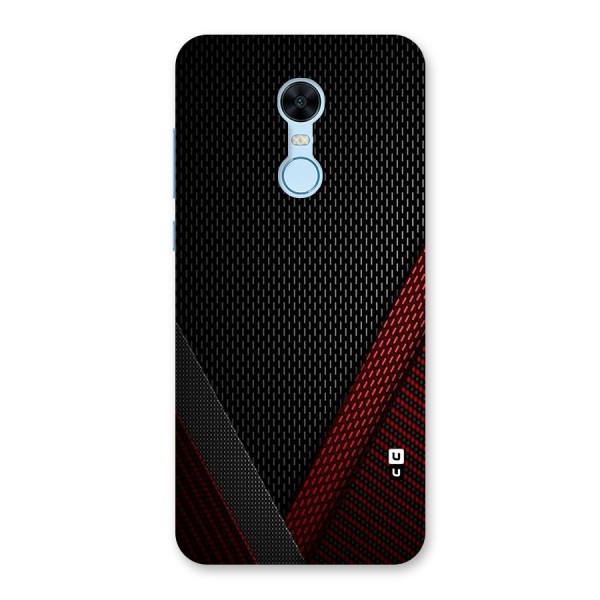 Classy Black Red Design Back Case for Redmi Note 5