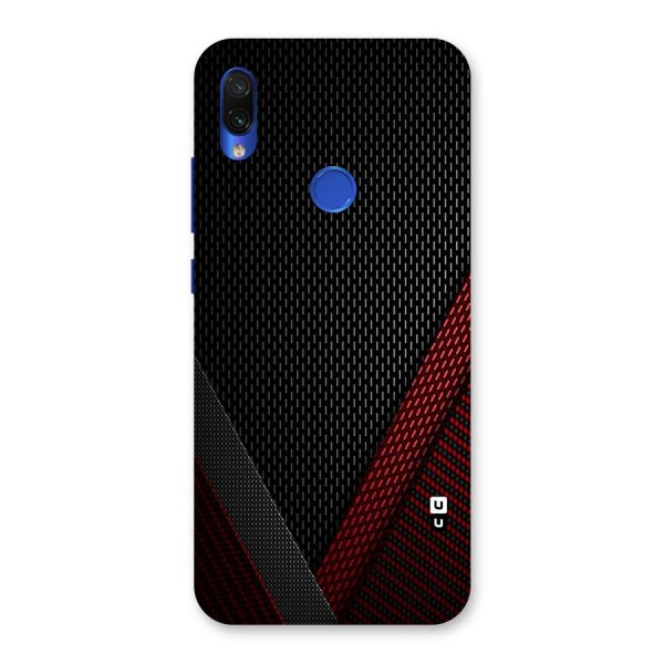 Classy Black Red Design Back Case for Redmi Note 7S