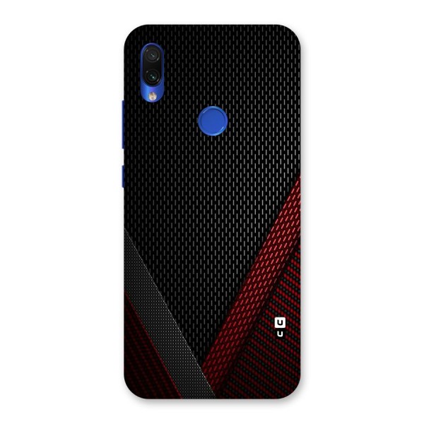 Classy Black Red Design Back Case for Redmi Note 7S