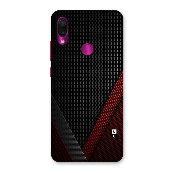 Classy Black Red Design Back Case for Redmi Note 7 Pro