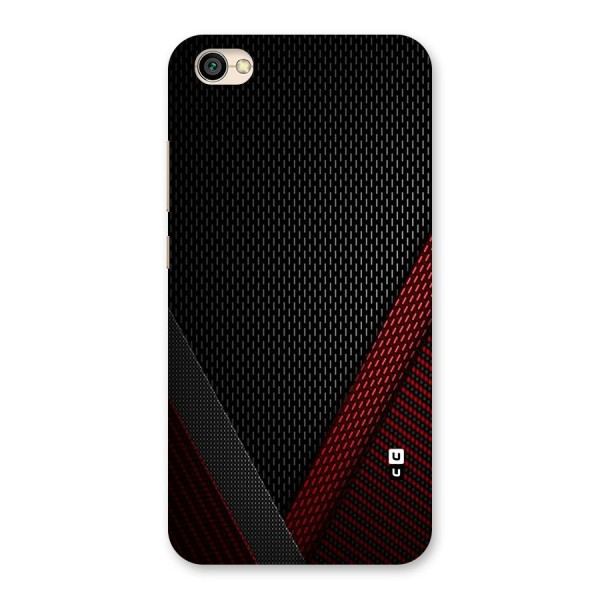 Classy Black Red Design Back Case for Redmi Y1 Lite