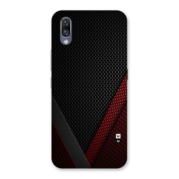 Classy Black Red Design Back Case for Vivo NEX