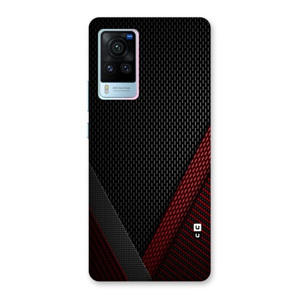 Classy Black Red Design Back Case for Vivo X60 Pro