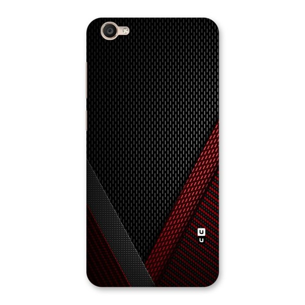 Classy Black Red Design Back Case for Vivo Y55
