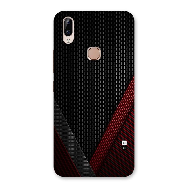 Classy Black Red Design Back Case for Vivo Y83 Pro