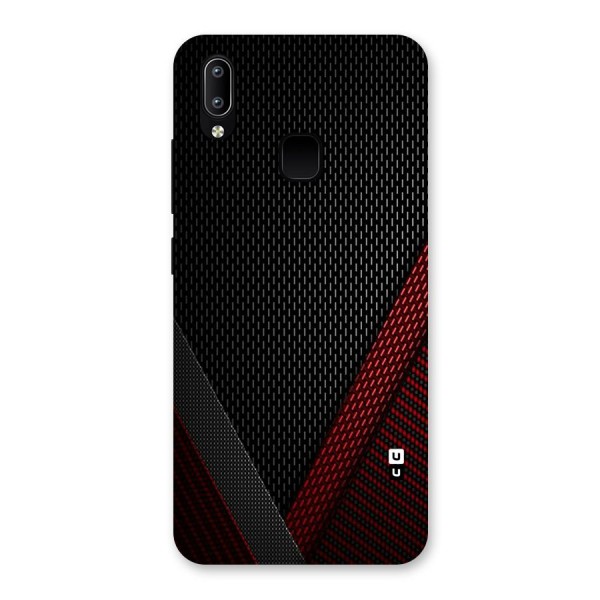 Classy Black Red Design Back Case for Vivo Y93