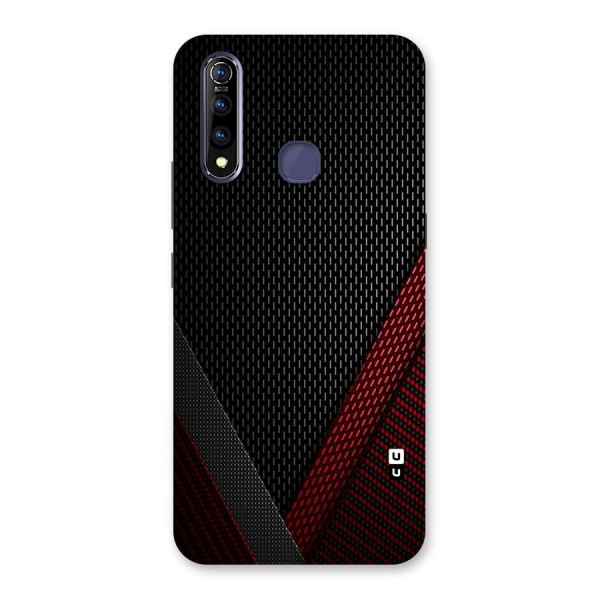 Classy Black Red Design Back Case for Vivo Z1 Pro
