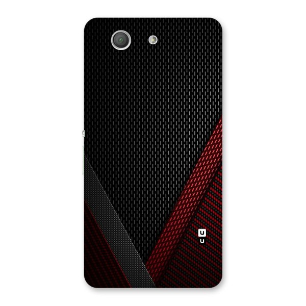 Classy Black Red Design Back Case for Xperia Z3 Compact