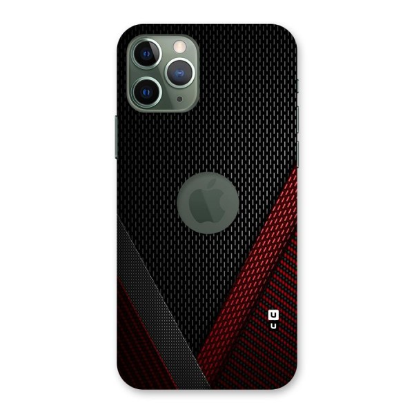 Classy Black Red Design Back Case for iPhone 11 Pro Logo  Cut