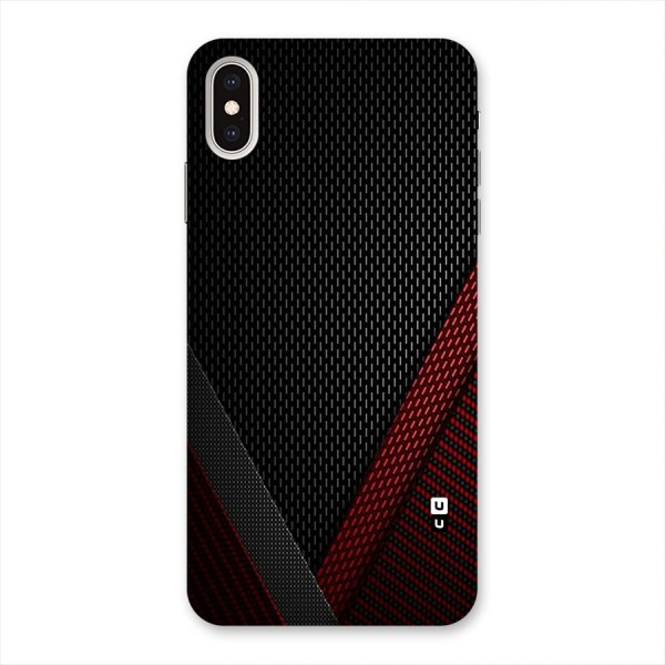 Classy Black Red Design Back Case for iPhone XS Max
