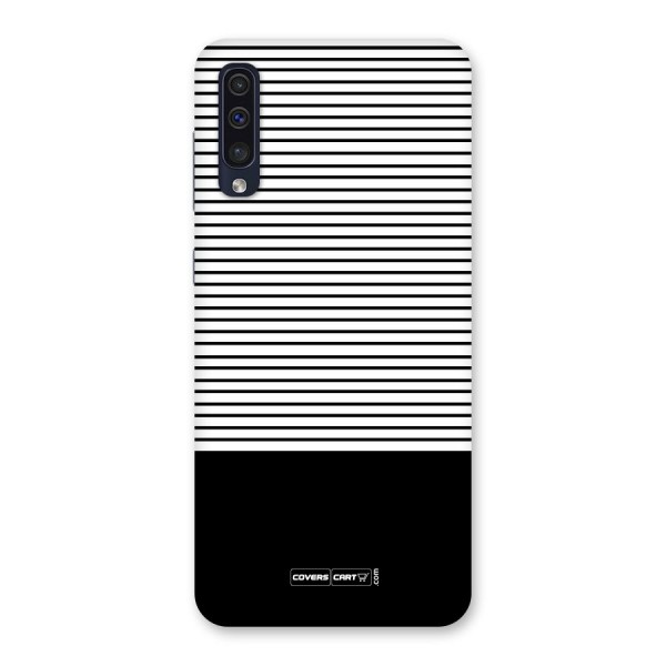Classy Black Stripes Back Case for Galaxy A50