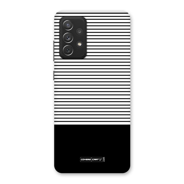 Classy Black Stripes Back Case for Galaxy A72