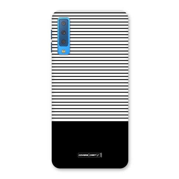 Classy Black Stripes Back Case for Galaxy A7 (2018)
