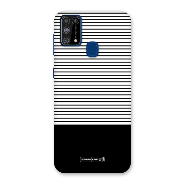 Classy Black Stripes Back Case for Galaxy F41