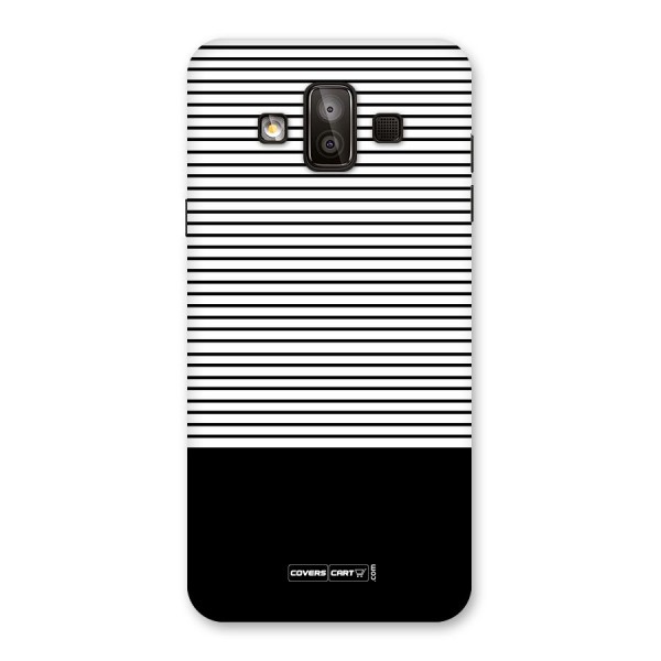 Classy Black Stripes Back Case for Galaxy J7 Duo