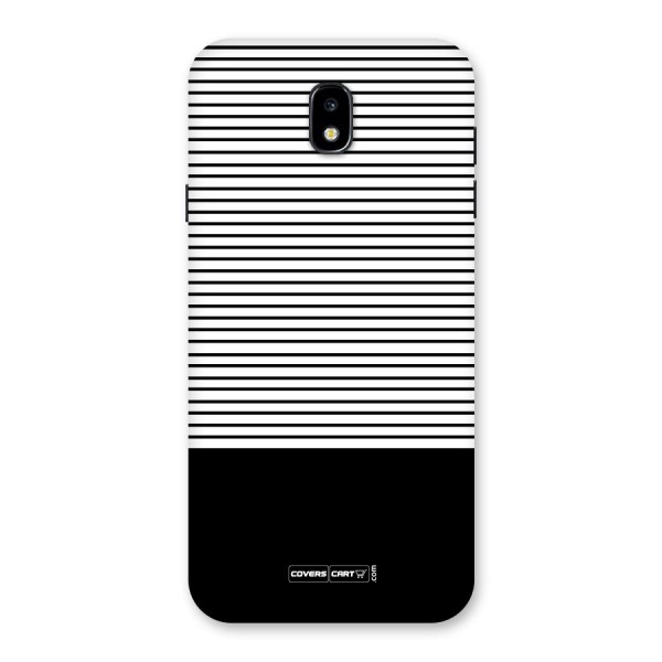 Classy Black Stripes Back Case for Galaxy J7 Pro