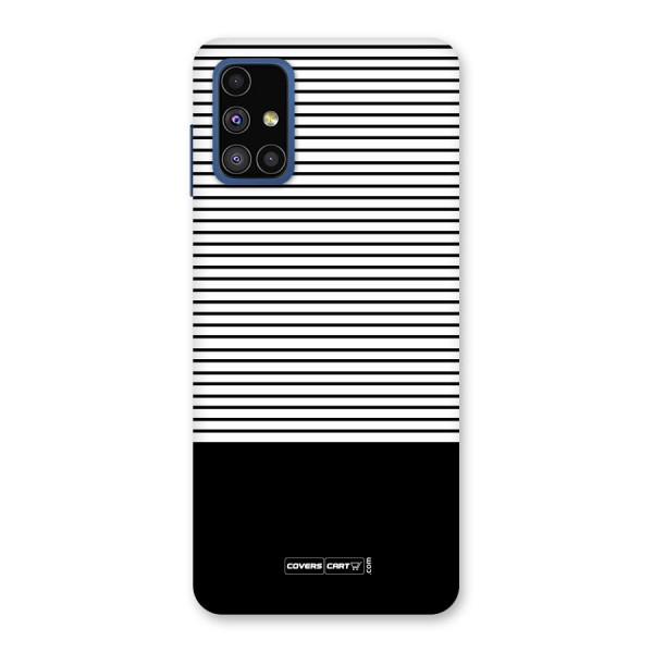 Classy Black Stripes Back Case for Galaxy M51