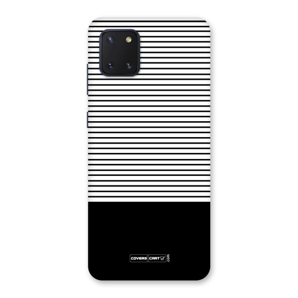 Classy Black Stripes Back Case for Galaxy Note 10 Lite