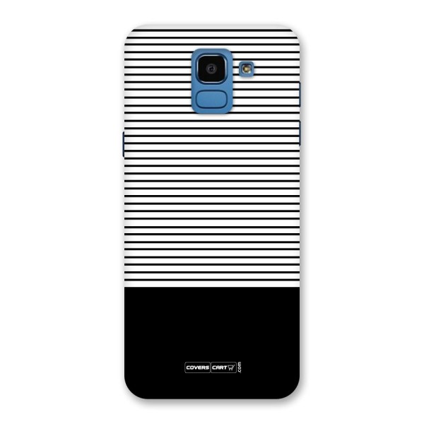 Classy Black Stripes Back Case for Galaxy On6