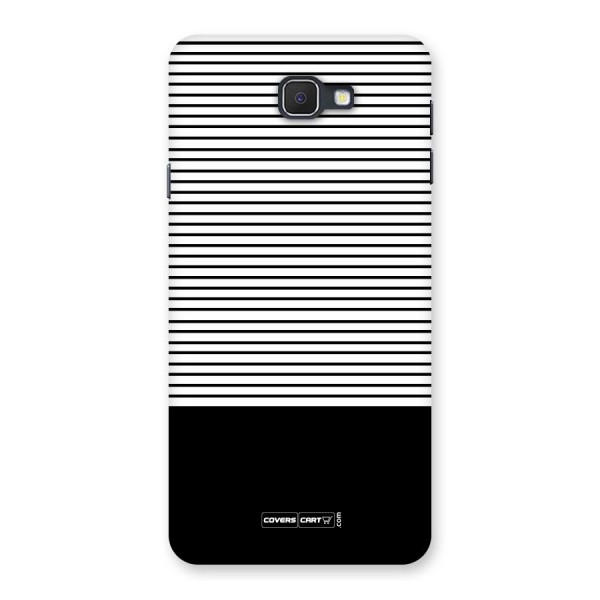 Classy Black Stripes Back Case for Galaxy On7 2016