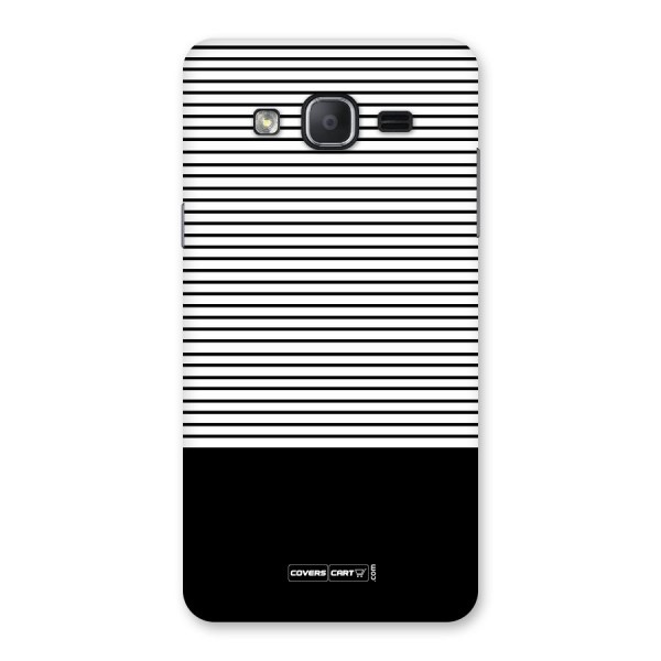 Classy Black Stripes Back Case for Galaxy On7 Pro
