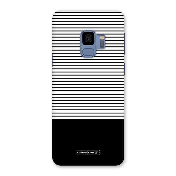 Classy Black Stripes Back Case for Galaxy S9