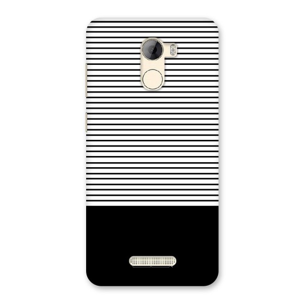 Classy Black Stripes Back Case for Gionee A1 LIte